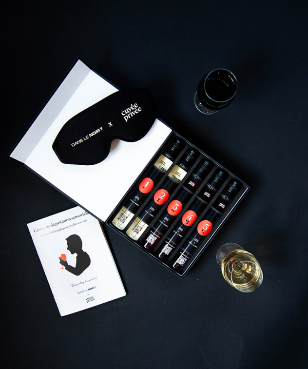 Coffret de dégustation sensorielle Dans le Noir ? x Cuvée Privée