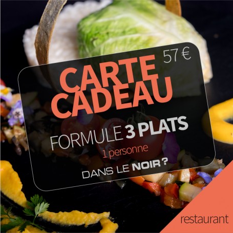 Carte Cadeau - Formule 3 Plats